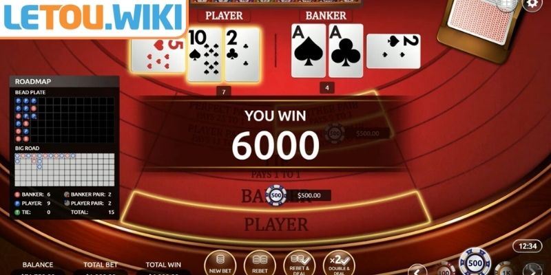 So điểm và nhận thưởng Baccarat online
