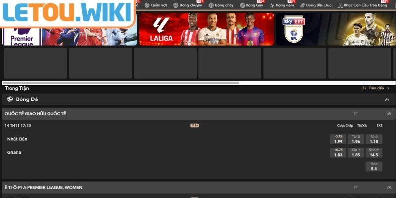 Cập nhật bộ môn và kèo hấp dẫn tại sảnh TF