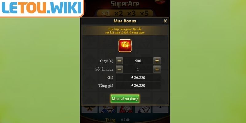 Super Ace Nổ Hũ Letou Nắm Vững Chi Tiết Để Làm Chủ Cuộc Chơi 2 Cài đặt mức cược và cơ cấu trả thưởng Super ACE nổ hũ Letou